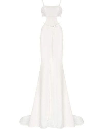 Millà Casual Side Cut Out Maxi Dress - White