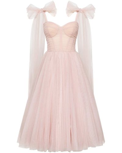 Millà Sparkly Off-The-Shoulder Tulle Dress - Pink