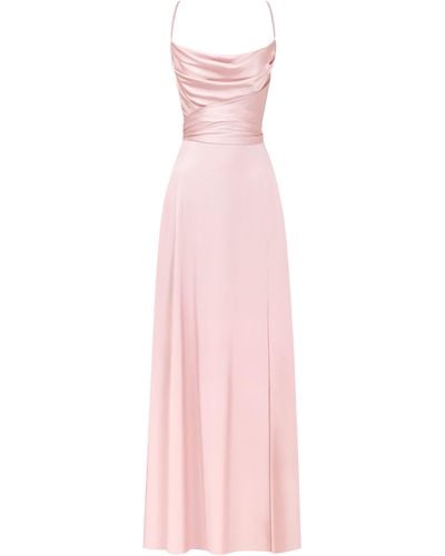 Millà Boudoir Silk Slip Dress - Pink