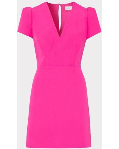MILLY Atalie Cady Dress - Pink