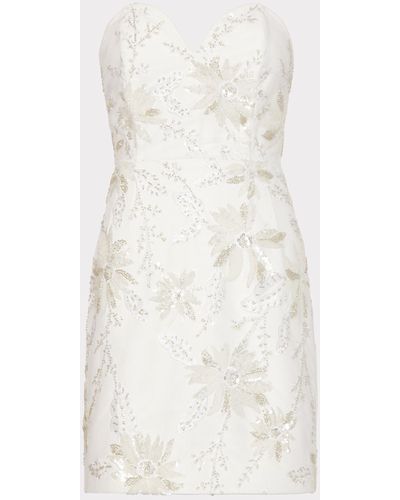 MILLY Ronni Cady Embroidery Dress - White