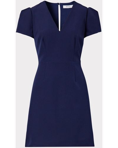 MILLY Cady Atalie Dress - Blue