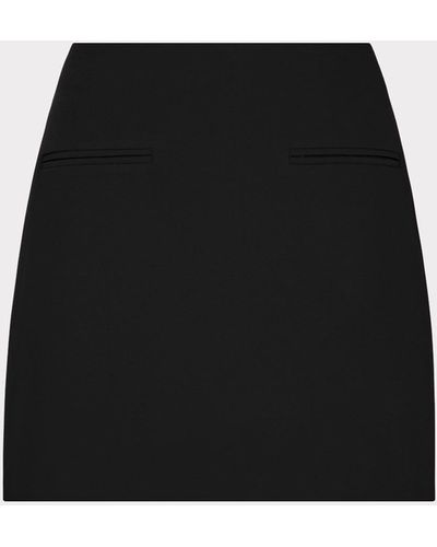 MILLY Lizzy Cady Mini Skirt - Black