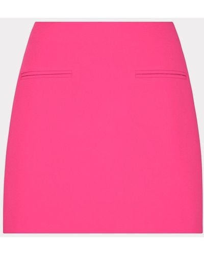 MILLY Lizzy Cady Mini Skirt - Pink