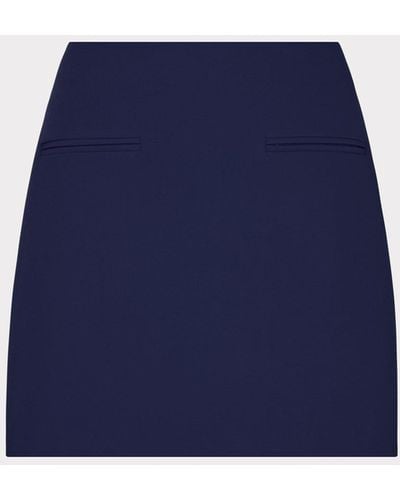 MILLY Lizzy Cady Mini Skirt - Blue