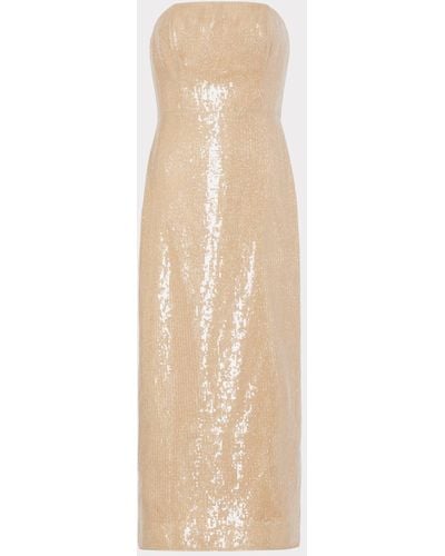 MILLY Sequin Dress - White