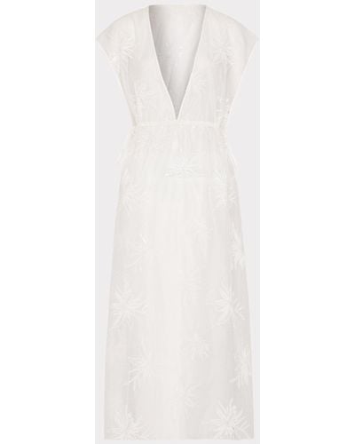 MILLY Organza Cover-up - White