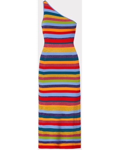 MILLY Multi Striped Dress - Multicolor