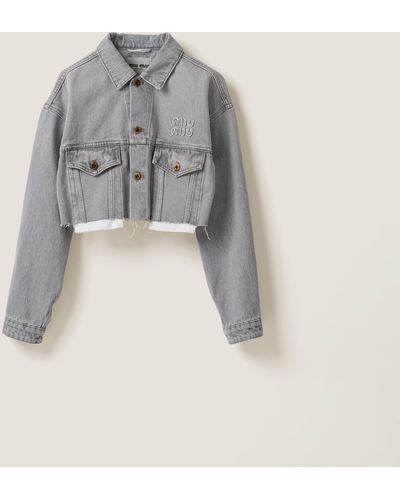 Miu Miu Jean and denim jackets for Women | Online Sale up to 34 