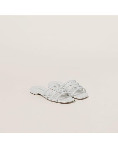 Miu Miu Flat sandals for Women | Online Sale up to 68% off | Lyst