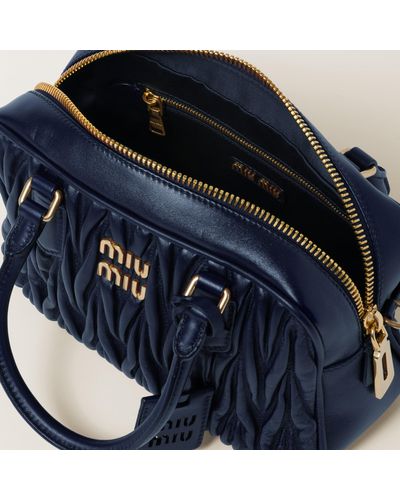 MIU MIU - Women's Arcadie Matelassé Nappa Leather Bag - (Black