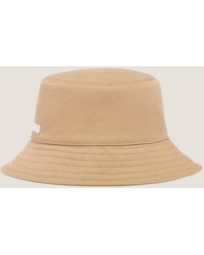 Miu Miu Drill Bucket Hat - Natural