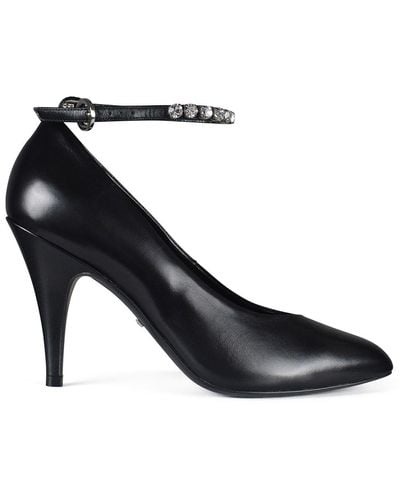 Gucci Escarpins en cuir à cristaux - Noir