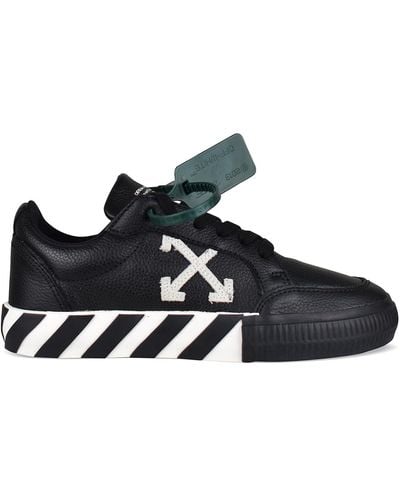 Off-White c/o Virgil Abloh Low Vulcanized Sneakers - Black