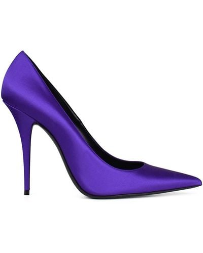 Saint Laurent Marilyn Court Shoes - Purple