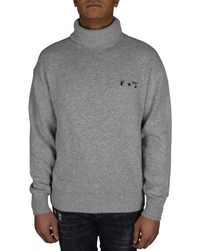 Off-White c/o Virgil Abloh Turtleneck Sweater - Gray
