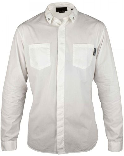 Philipp Plein Diamond Cut Ls Shirt - Grey