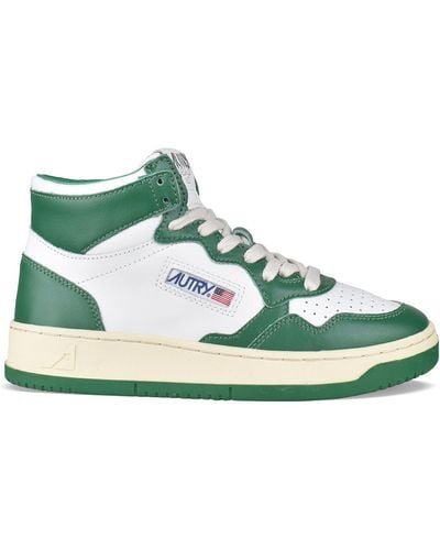 Autry Medalist Mid Trainers - Green