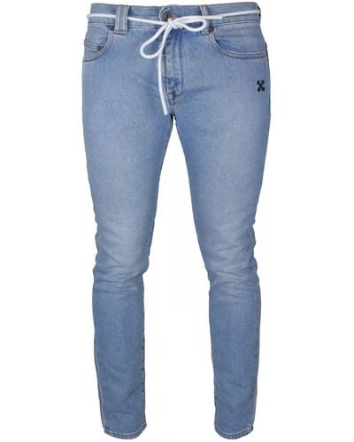 Off-White c/o Virgil Abloh Slim Jeans - Blau