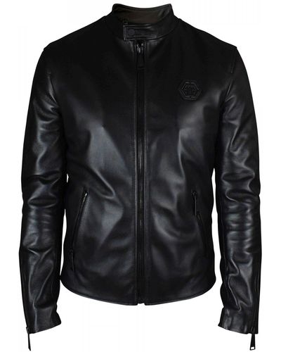 Philipp Plein Leather jackets for Men | Online Sale up to 63% off | Lyst