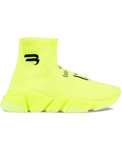 Balenciaga Speed Soccer Sneakers - Yellow