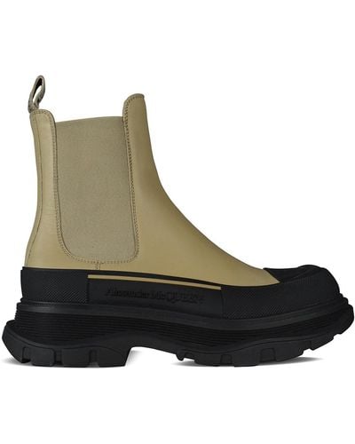 Alexander McQueen Tread Slick Boots - Natural
