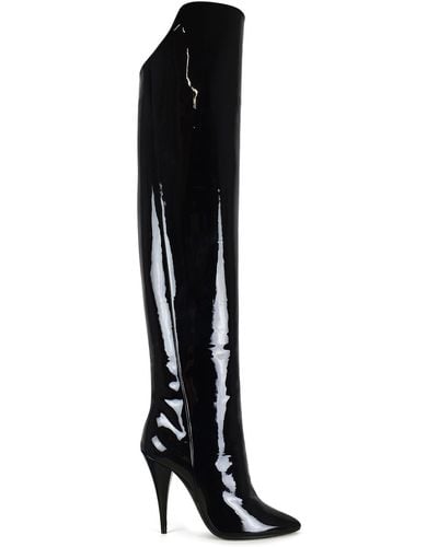 Saint Laurent Kiki Overknee-Stiefel - Schwarz