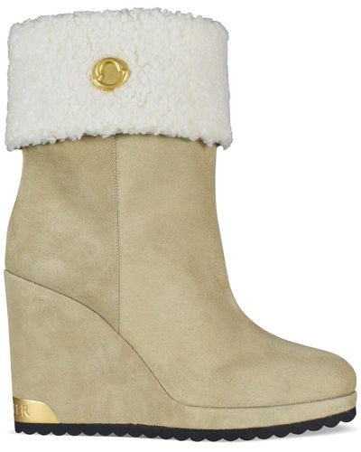 Moncler W Short Ankle Boots - Natural