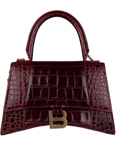 Balenciaga Hourglass Handbag - Red