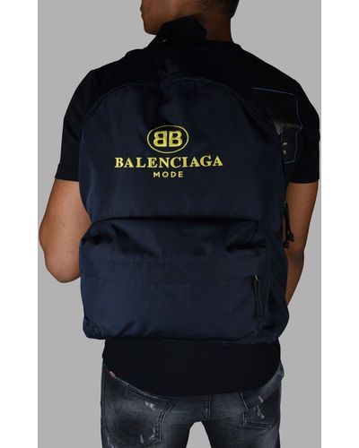 balenciaga backpack blue