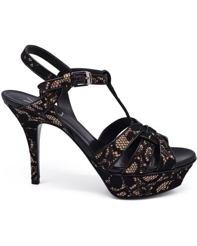 Saint Laurent Tribute Sandalen - Schwarz