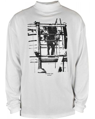 Off-White c/o Virgil Abloh T-shirt manches longues - Gris