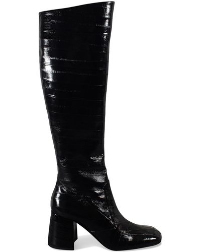 Saint Laurent Block Stiefel - Schwarz