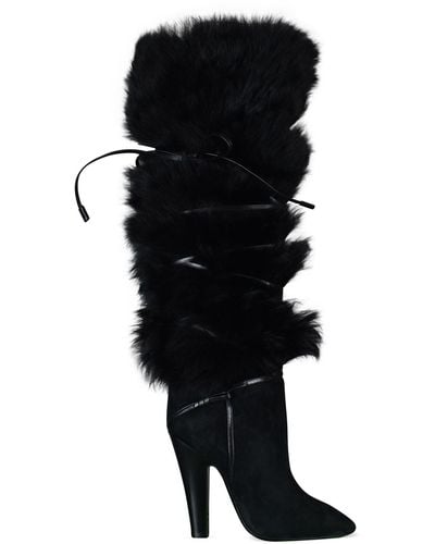Saint Laurent Heel and high heel boots for Women | Online Sale up to 47 ...