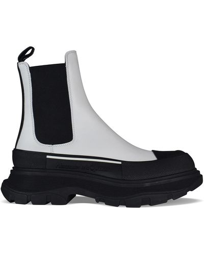 Alexander McQueen Stivaletti Tread Slick - Bianco