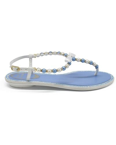 Rene Caovilla Pearl Sandals - Blue