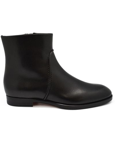 Santoni Boots en cuir - Noir