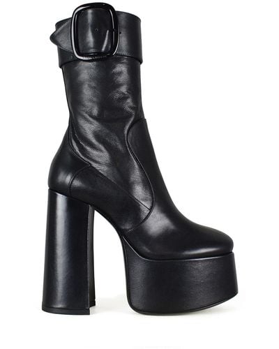 Saint Laurent Stivali Billy - Nero