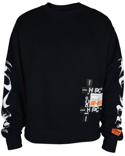 Heron Preston Sweatshirt mit Aufdruck - Schwarz