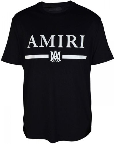 Amiri T Shirt Con Stampa Logo Gommata - Nero