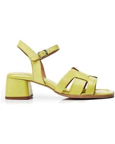 Moda In Pelle Mariie Lime Green Leather - Yellow