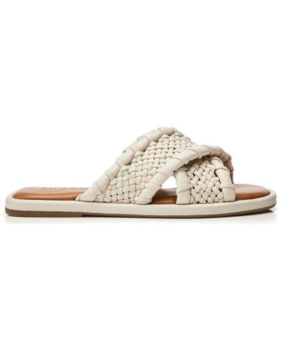 Moda In Pelle Sh Scope Off White Leather - Natural