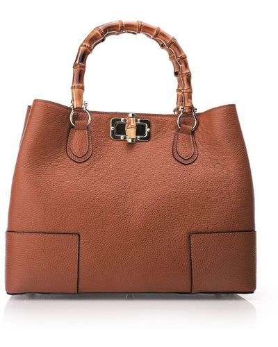 Moda In Pelle Willow Bag Tan Leather - Brown