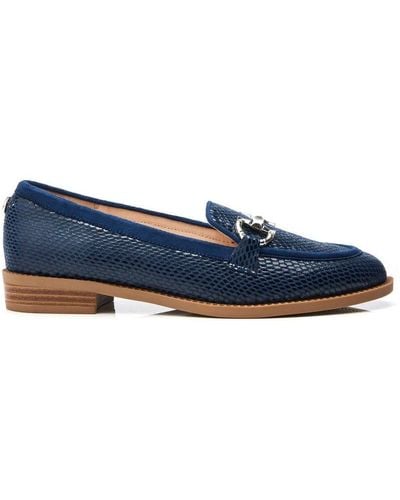 Moda In Pelle Franzie Navy Textile - Blue