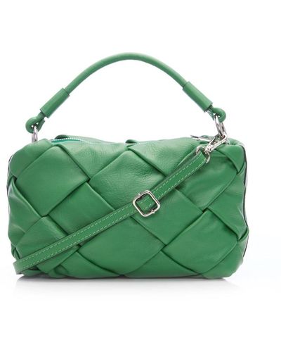 Moda In Pelle Milani Bag Green Leather