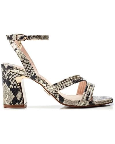 Moda In Pelle Raeya Natural - Gold Snake Print Porvair - Metallic