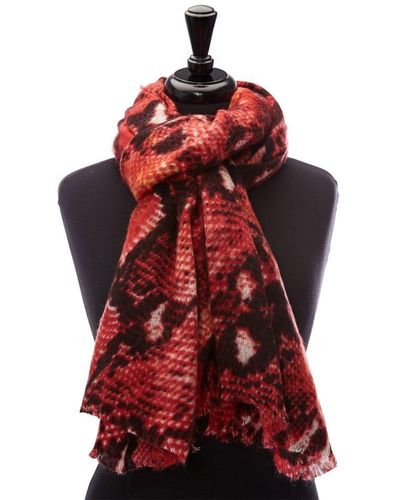 Moda In Pelle Cobrascarf Red Fabric