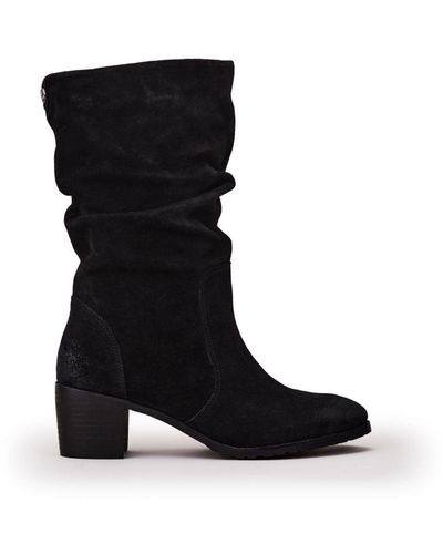 Moda In Pelle Deami Black Suede