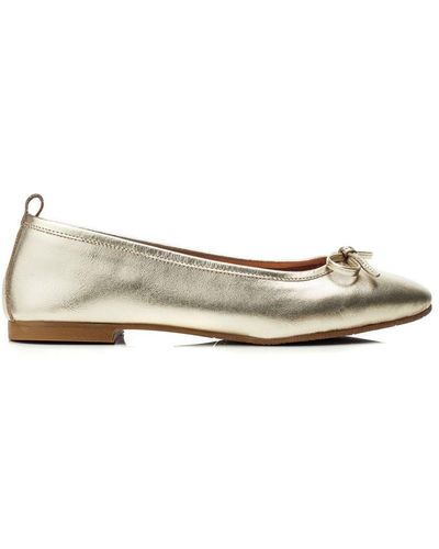 Moda In Pelle B.butterfly Gold Leather - Natural