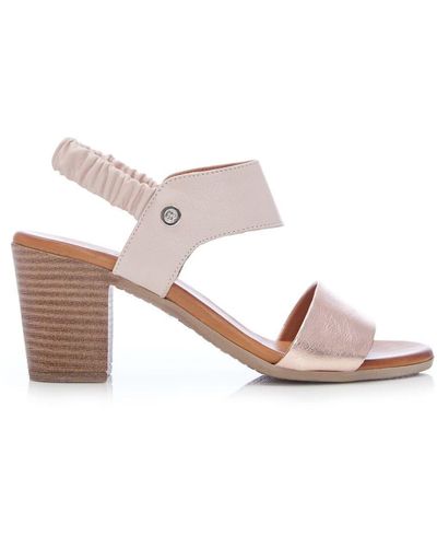 Moda In Pelle Lana Nude-rose Gold Leather - Pink